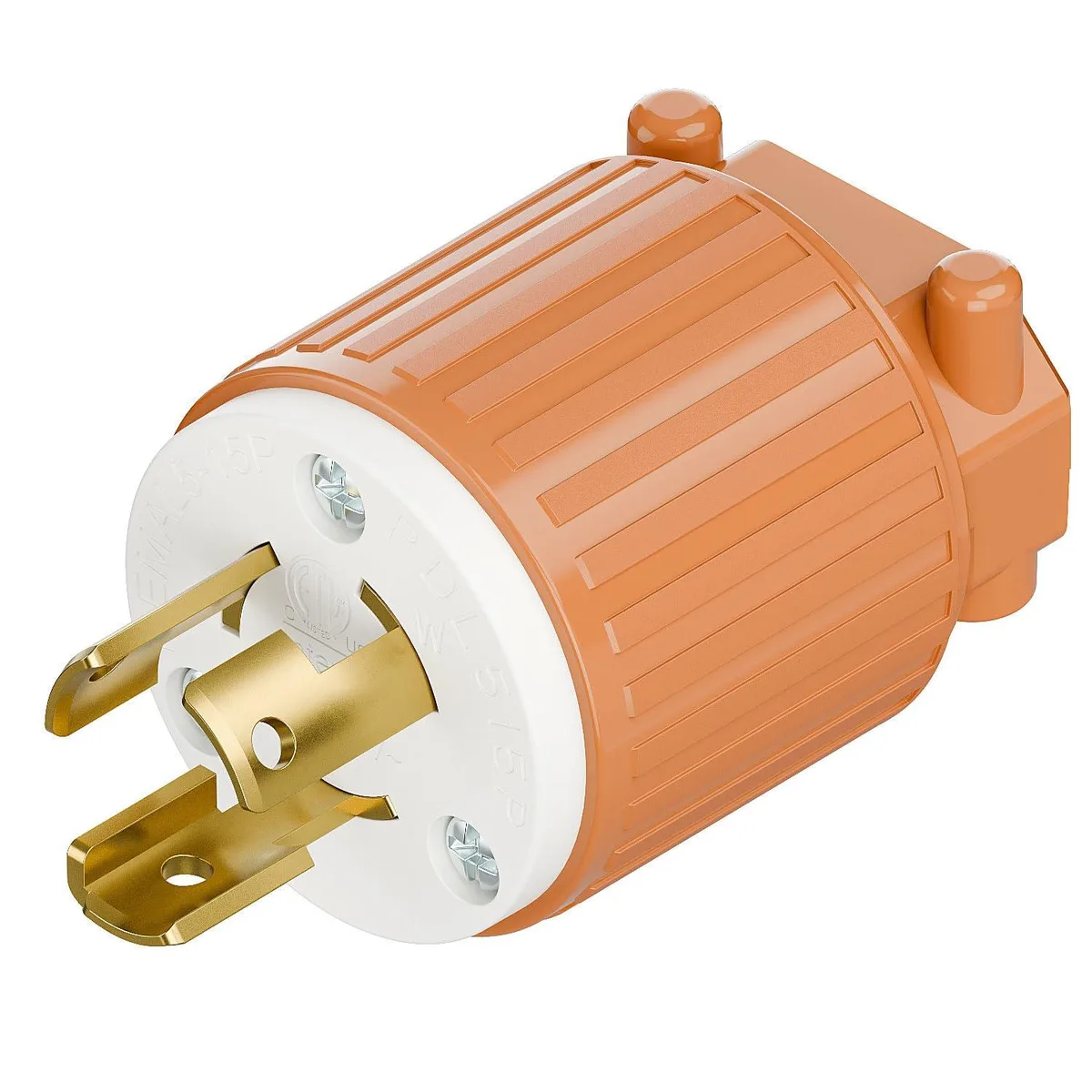 LORDWORLD LORDWORLD NEMA L5-15P Twist Lock Male Plug 15A 125V Orange — product photo