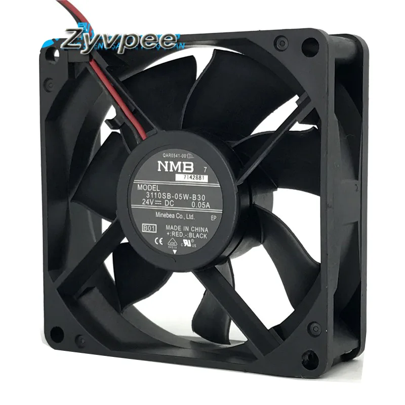 Zyvpee Zyvpee 3110SB-05W-B30 80x25mm 24V .05A 2-wire case fan — product photo