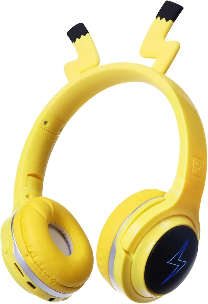 TUKO TUKO Kids Bluetooth Headphones Yellow 40mm 15h 39ft 3.5mm Bluetooth 5.0 — product photo