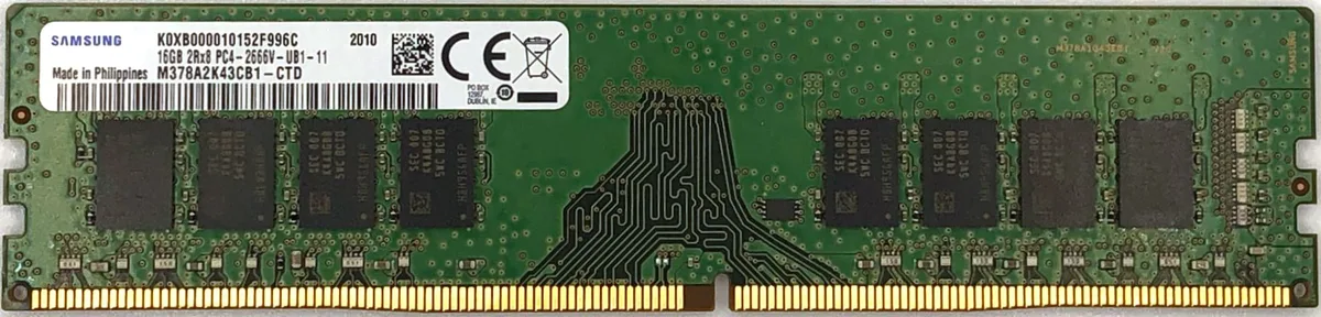 SAMSUNG SAMSUNG M378A2K43DB1-CTD 16GB DDR4 2666 CL19 1.2V 288-pin UDIMM desktop RAM — product photo
