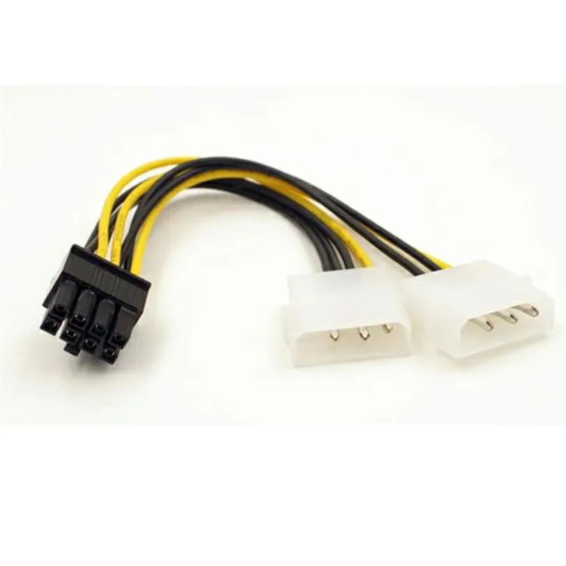 HETAI Digital Technology Co.,Ltd HETAI Digital Technology Co.,Ltd Molex LP4 4 Pin to 8 Pin PCI-E Power Cable 18cm — product photo