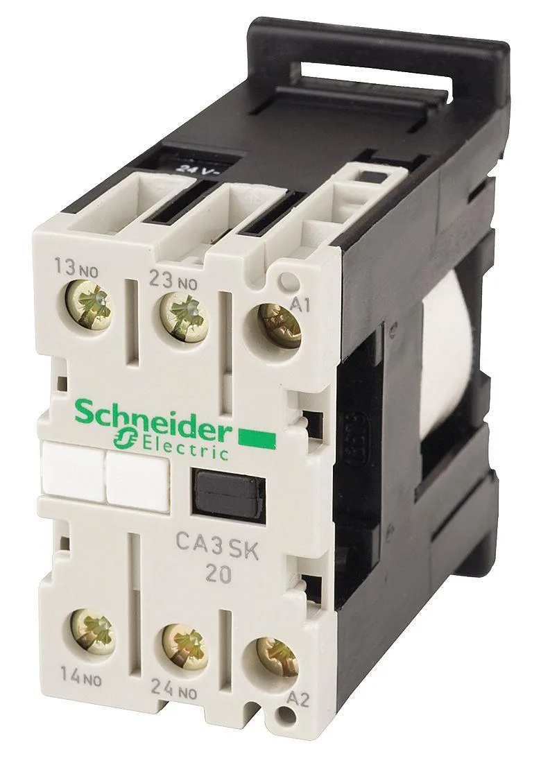 Transparent IEC control relay, DIN-rail mount, screw terminals