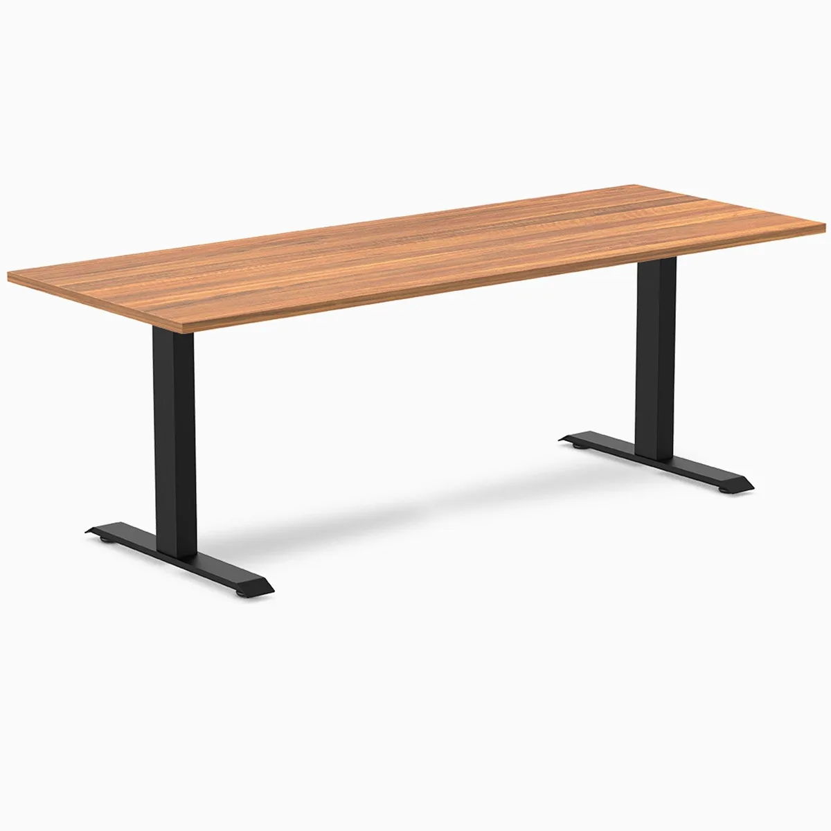 Desky Desky Zero Laminate Office Desk Prime Oak 78.7 x 29.5 in Matte Black — product photo