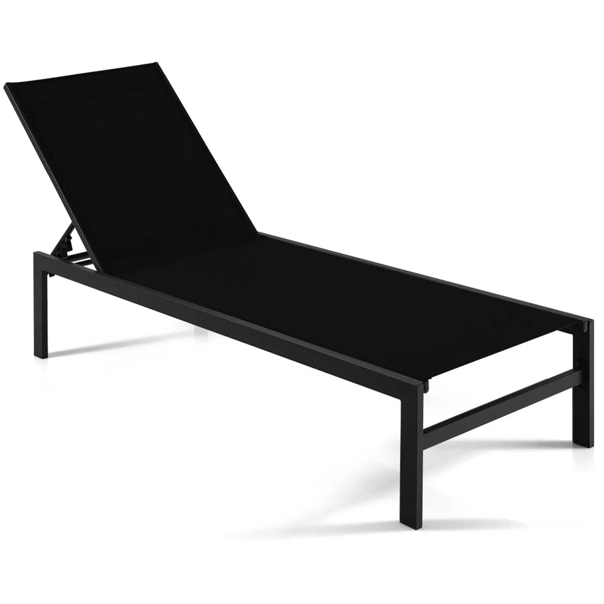 SlickBlue SlickBlue 6-Position Chaise Lounge Chair Black — product photo