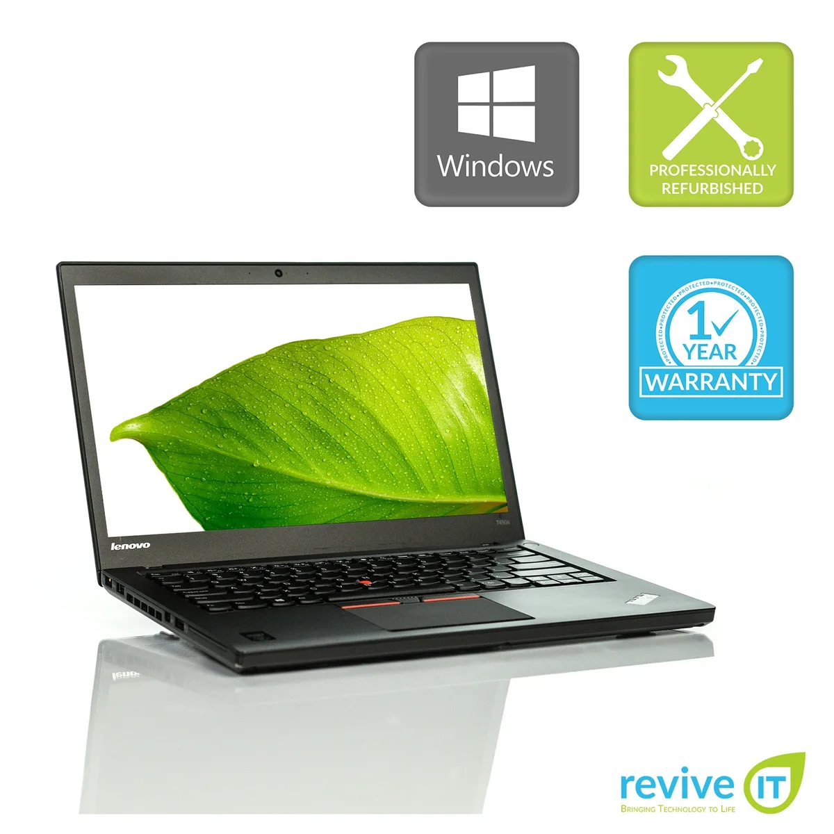 Lenovo Lenovo ThinkPad T450s laptop i5 2.20GHz 8GB 256GB 14.0" FHD Win 10 Pro Deep Gray — product photo