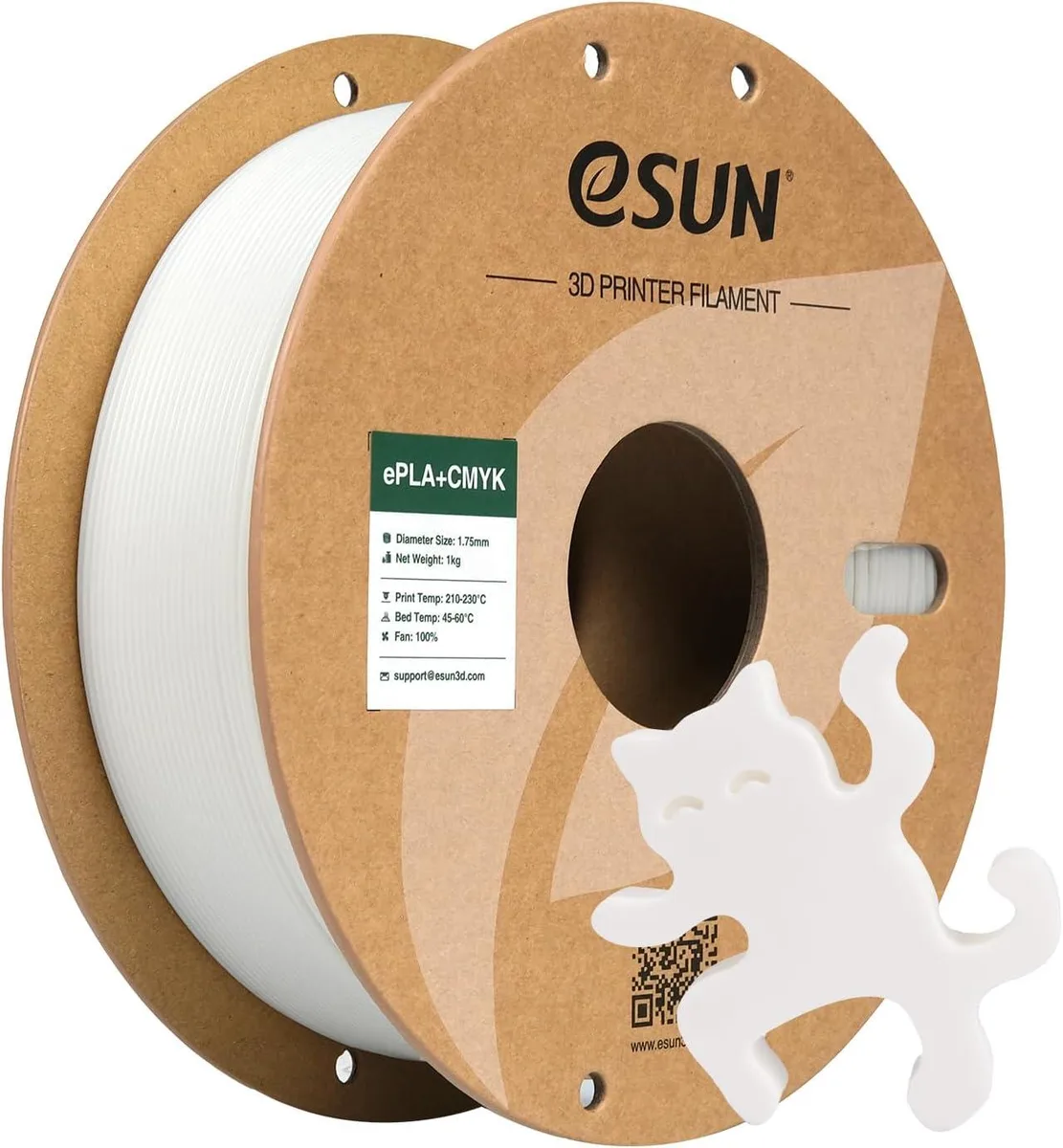 eSUN eSUN Lithophane Cyan PLA+ Filament 1.75mm 1KG 3D Printers Accessories — product photo