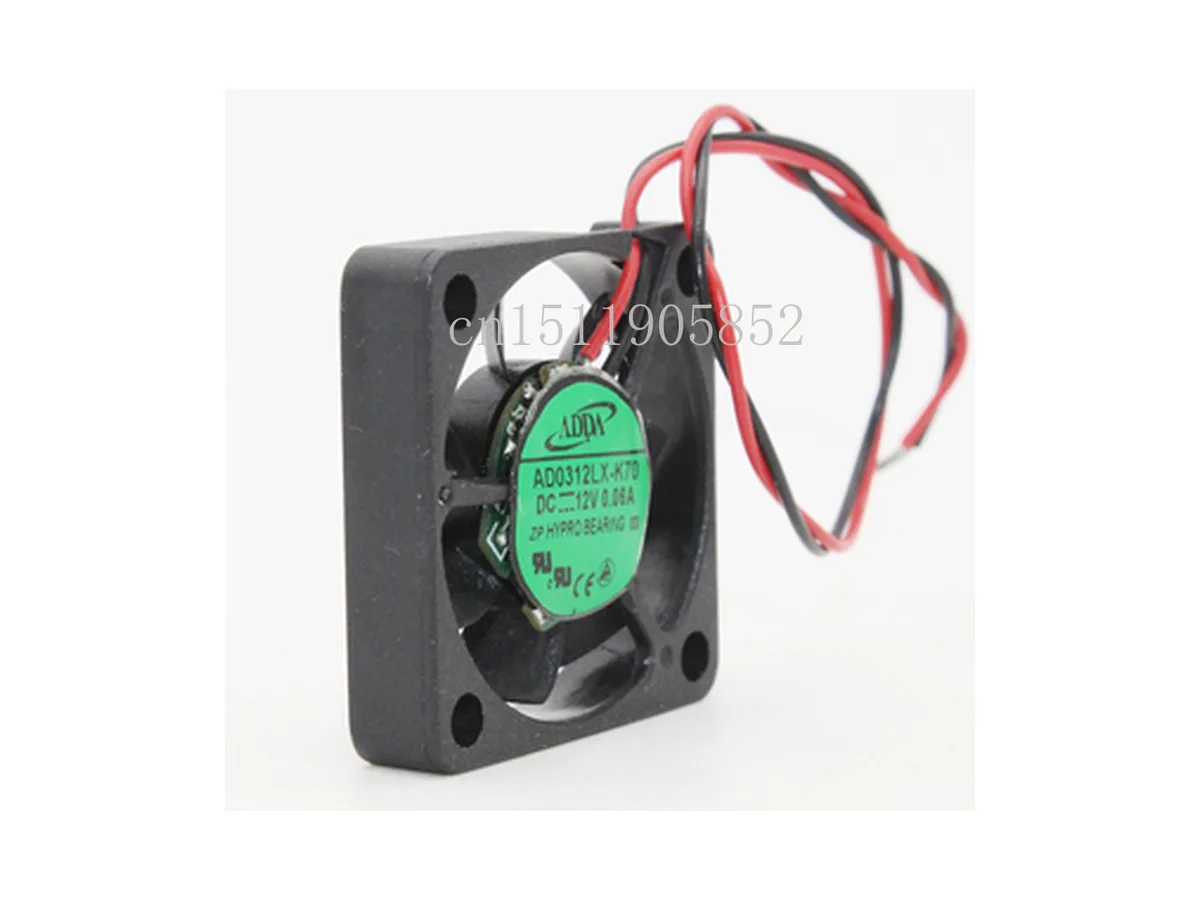 Fans Fans AD0312LX-K70 30x30x10mm 12V 0.06A 2-wire case fan — product photo