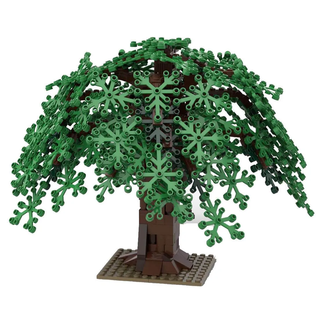 ZITIANYOUBUILD ZITIANYOUBUILD MOC-102188 Willow Tree Trains Sand Table 376 Parts — product photo