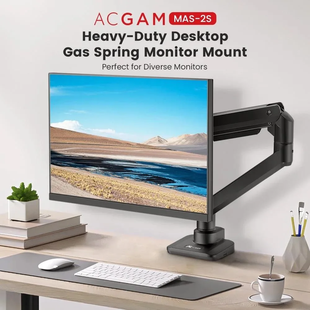 ACGAM ACGAM MAS-2S 17-49in 44lb Gas Spring Monitor Arm — product photo