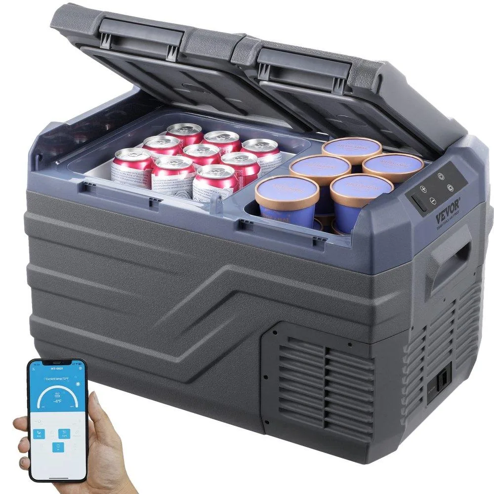 VEVOR VEVOR 25 L Dual Zone Portable Fridge Freezer -20 to 20 °C 12/24V DC 100-240V AC — product photo