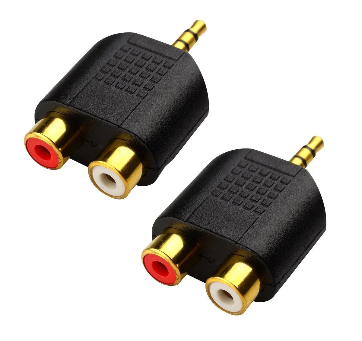 Vszerda Vszerda LEMENG 3.5mm Stereo to 2-RCA Male to Female Audio Splitter (2-Pack) — product photo