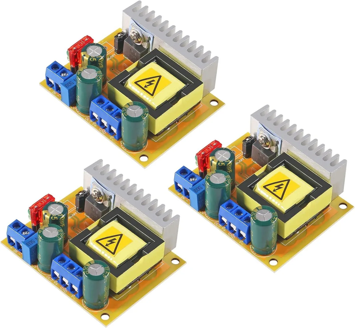 GCON GCON 3pcs DC-DC Boost Converter 8-32V to 45-390V gender changer — product photo