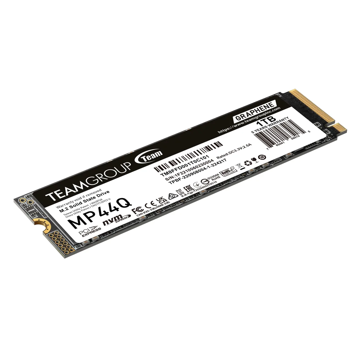 Team Group Team Group MP44Q 1TB M.2 2280 internal SSD TM8FFD001T0C101 — product photo