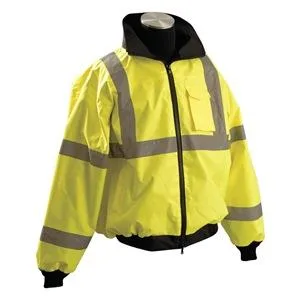 Occunomix Occunomix LUX-ETJBJ-Y3X Yellow Bomber Jacket 3XL ANSI Class 3 Polyester — product photo