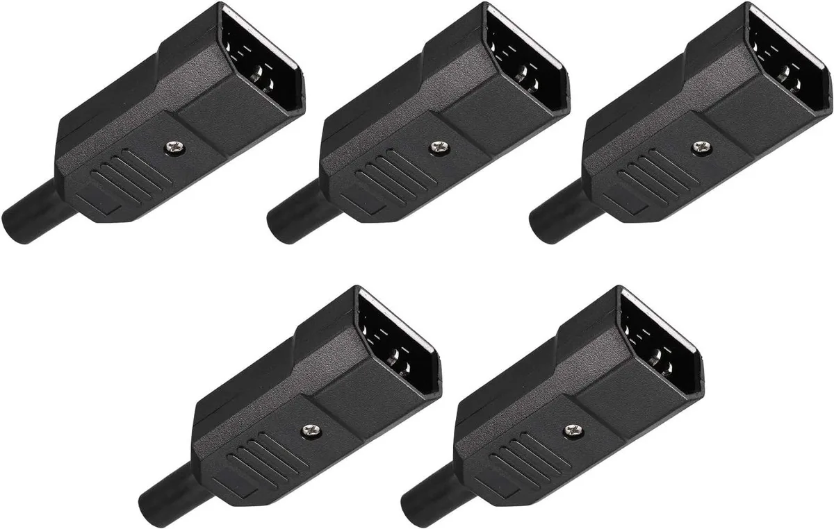 TeKit TeKit IEC320 C14 Male Connector 5 Pack 10A 250V — product photo