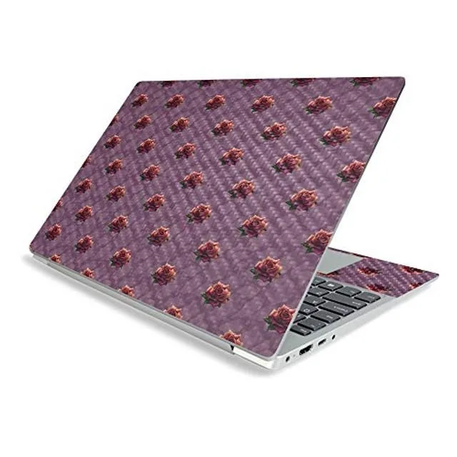 MightySkins MightySkins Carbon Fiber Skin for Lenovo IdeaPad S340 15" (2019) - Sunset Roses — product photo