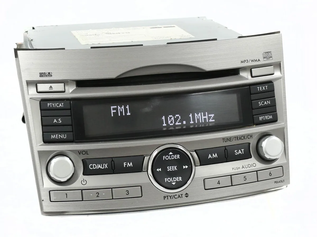 1 Factory Radio 1 Factory Radio 86201AJ64A AM FM CD Receiver 2010-2012 Subaru Legacy — product photo