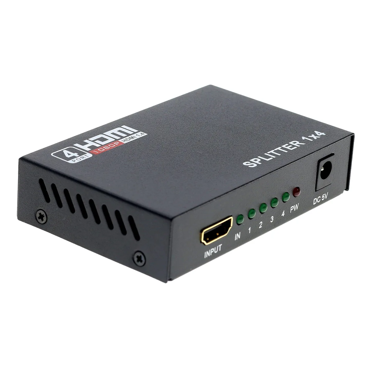 BUCIER BUCIER HDMI Splitter 1×4 1080P 1.4 3D 2K 4K Audio — product photo