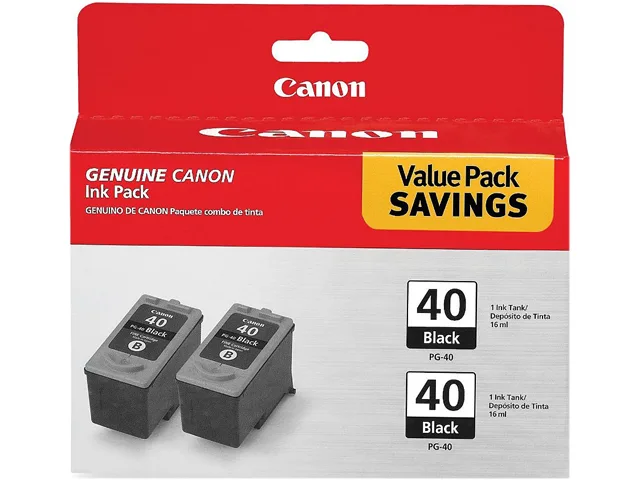 Canon Canon 0615B013 PG-40 Black Ink Cartridges 2 Pack — product photo