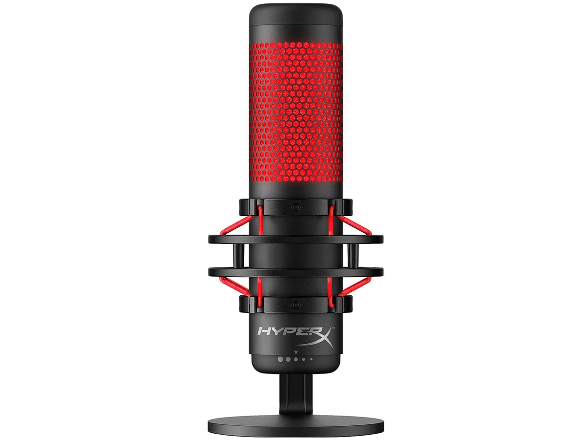 HyperX HyperX QuadCast USB Condenser Microphone HX-MICQC-BK Red — product photo
