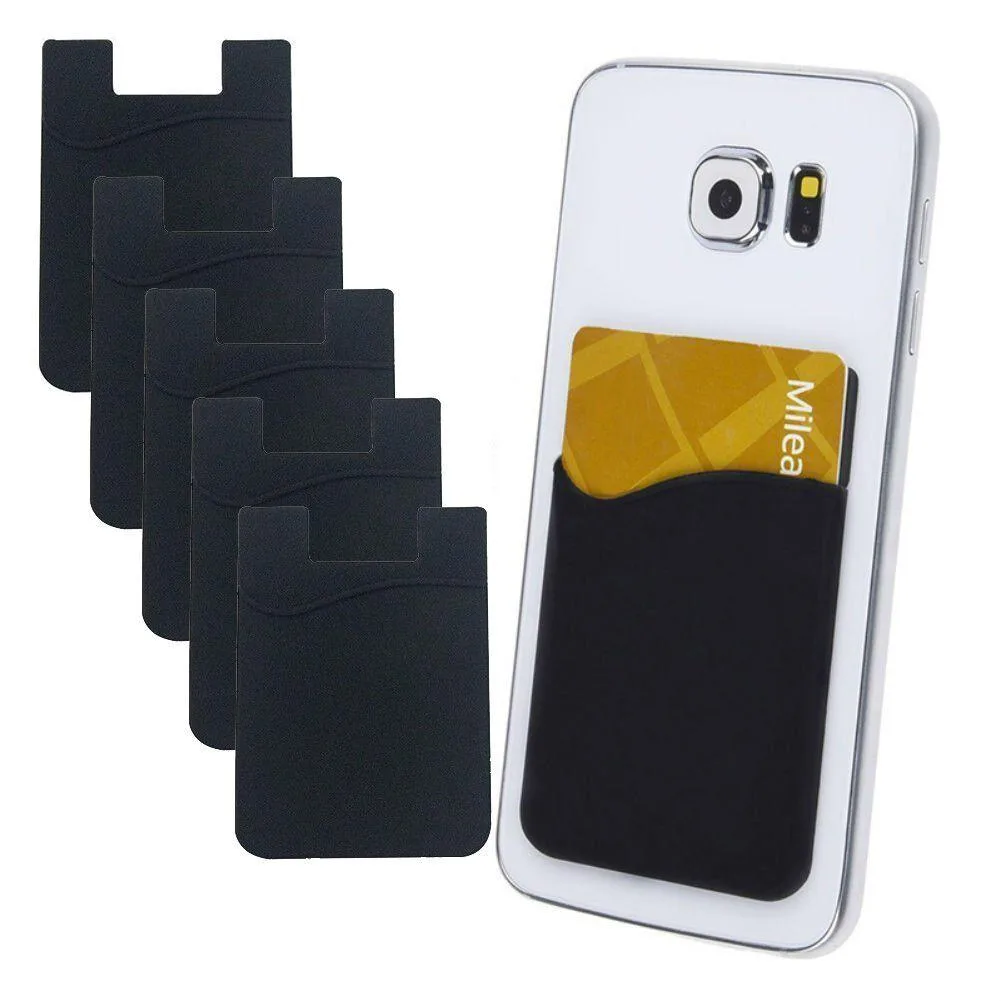 The Perfect Part The Perfect Part 5x Silicone Credit Card Holder Black — product photo