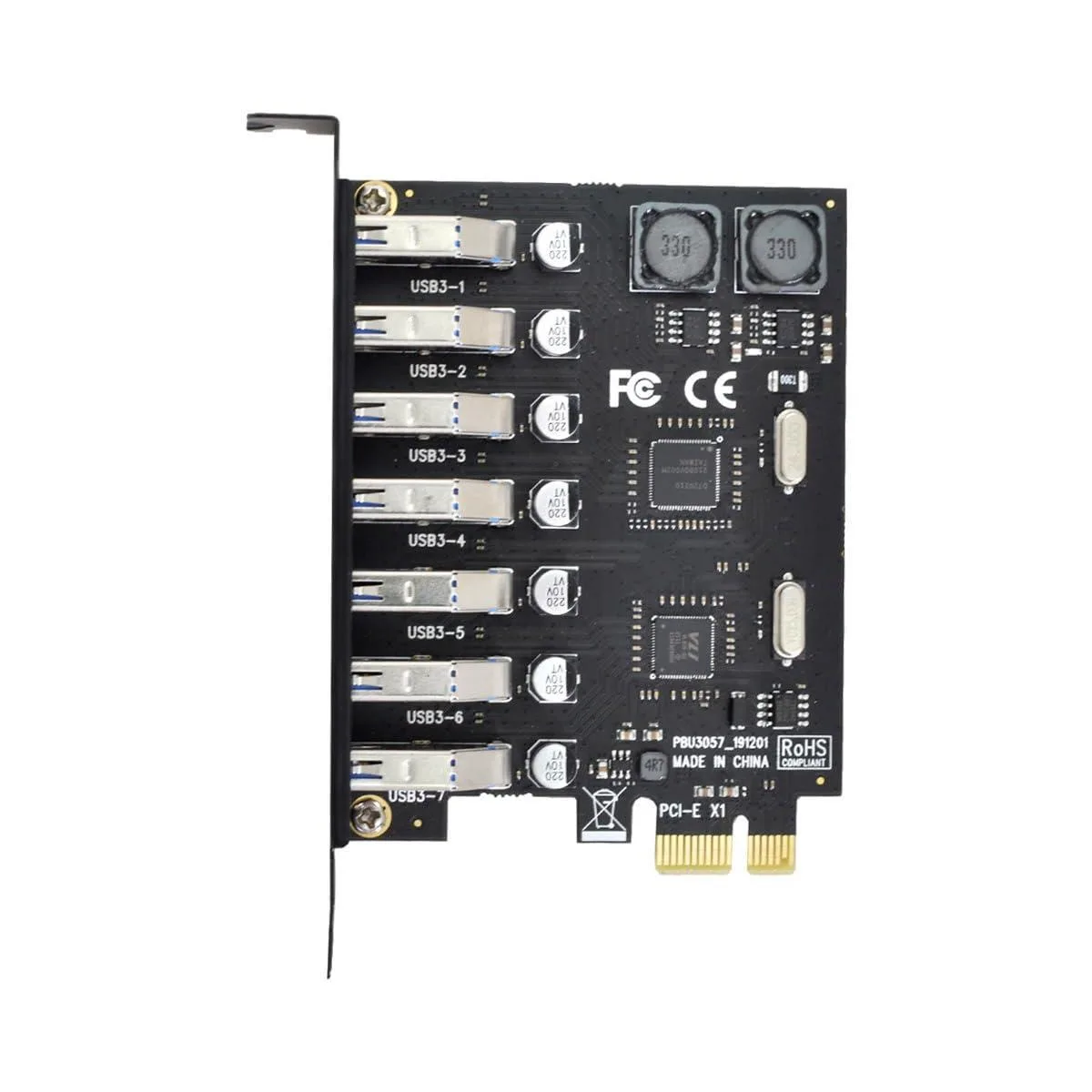 Vszerda Vszerda 7-Port PCIe to USB 3.0 Expansion Card — product photo
