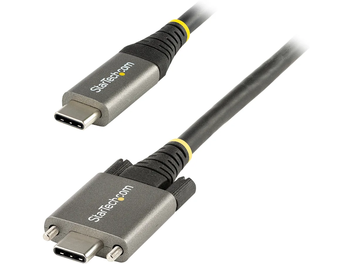 STARTECH STARTECH USB31CCSLKV1M USB cable 1m 10Gbps 100W screw lock — fotografie produktu