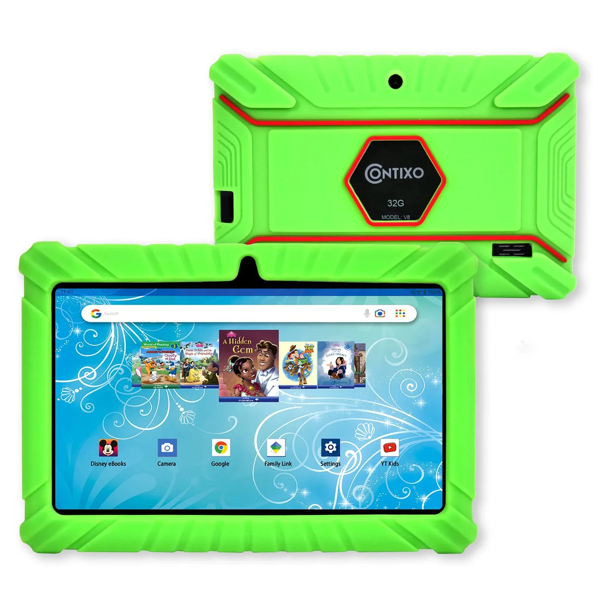 Contixo Contixo V8-2 Green 7" Tablet Android 11 2GB 32GB — product photo