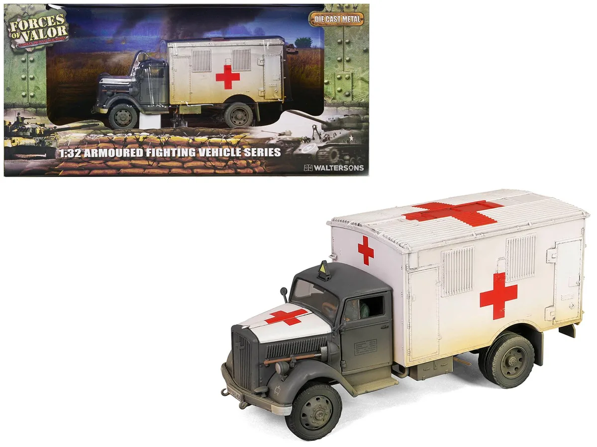 Forces Of Valor Forces Of Valor Opel-Blitz Kfz.305 Ambulance 1/32 Diecast (Weathered) — product photo