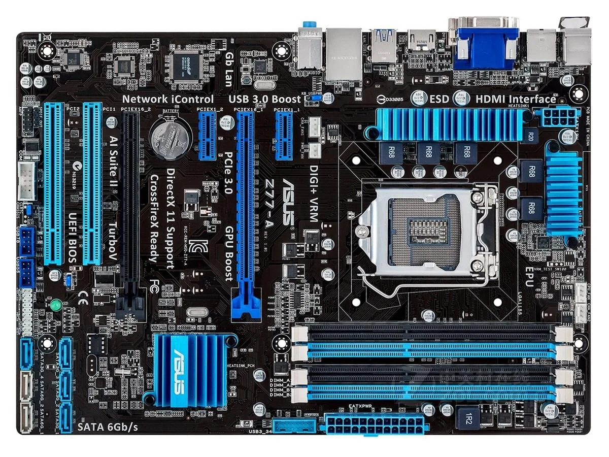 ASUS ASUS Z77-A Intel Z77 motherboard LGA 1155 DDR3 32GB ATX — product photo