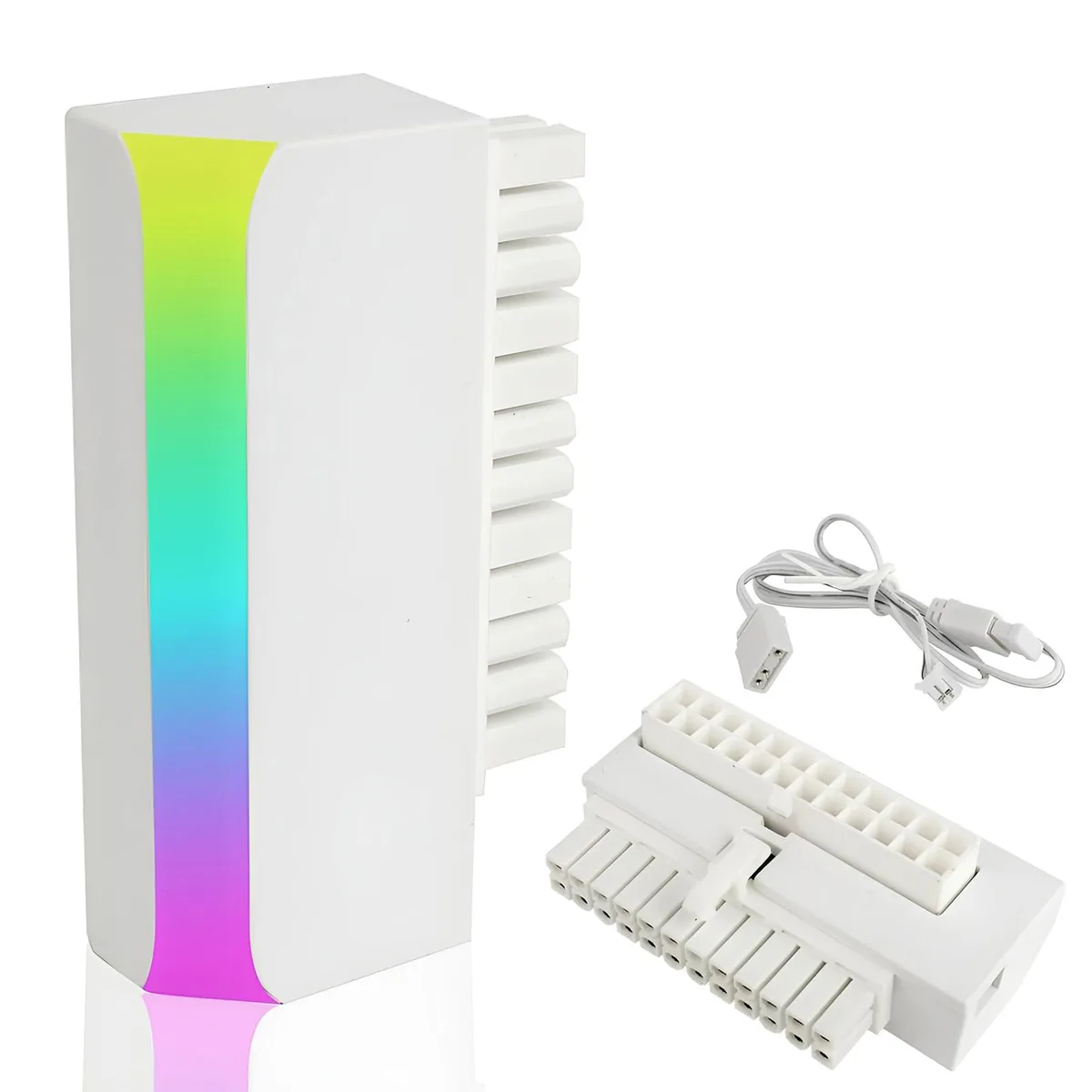 Vszerda Vszerda ATX 24-pin 90° ARGB internal power cable White — product photo