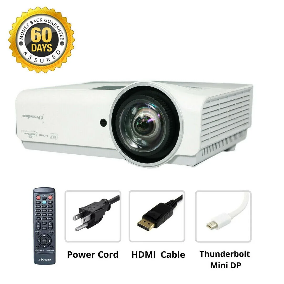 Promethean AV Distribution Limited Promethean PRM-45A DLP Business Projector 3600 Lumens Thunderbolt Mini DP Bundle — product photo