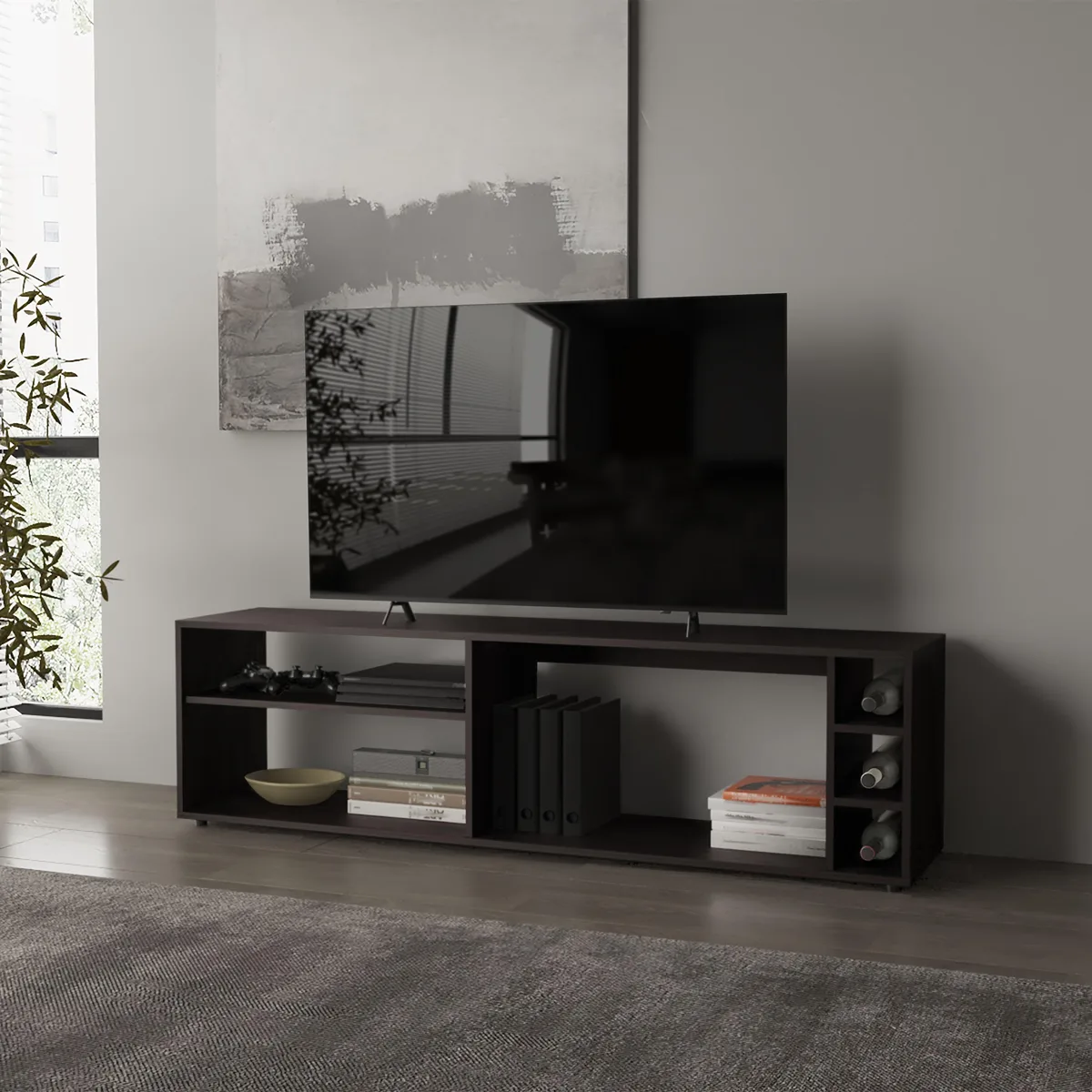tuphen tuphen Mayo TV Stand 70" Wenge 63"W 17"H 13"D — product photo
