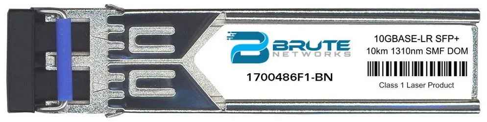 Brute Networks Brute Networks Adtran 1700486F1 10GBase-LR 10km SMF 1310nm SFP+ Transceiver — product photo