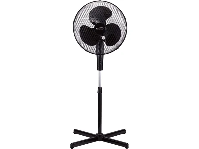 Brentwood Appliances Brentwood Appliances F-16SMB 16" Oscillating Stand Fan Black — product photo