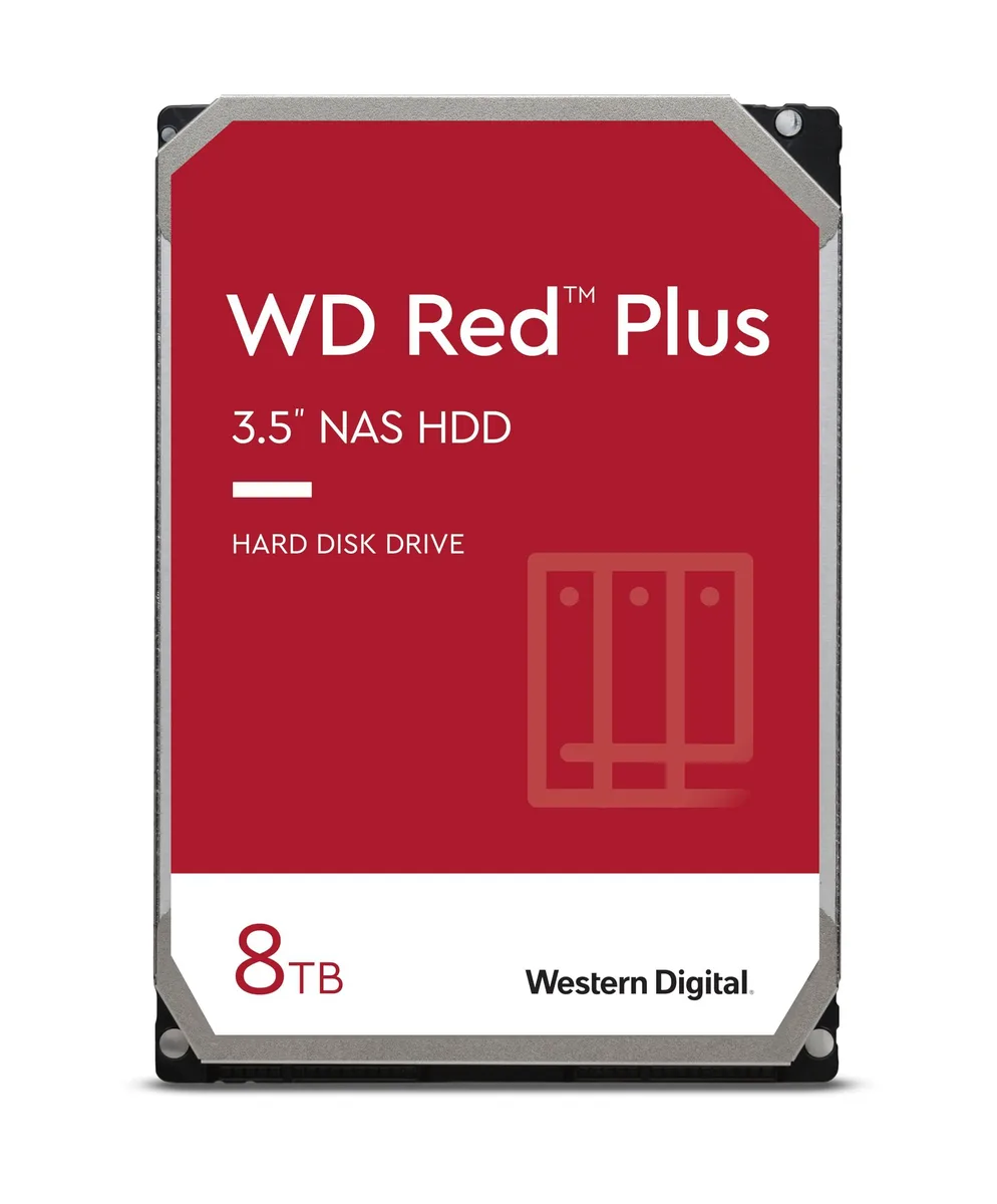 Western Digital Western Digital WD Red Plus 8TB 3.5" SATA 5400 RPM 256MB Cache CMR accessory — product photo
