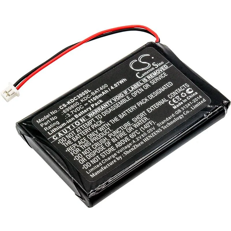 Small rectangular replacement battery for Kenwood car audio units