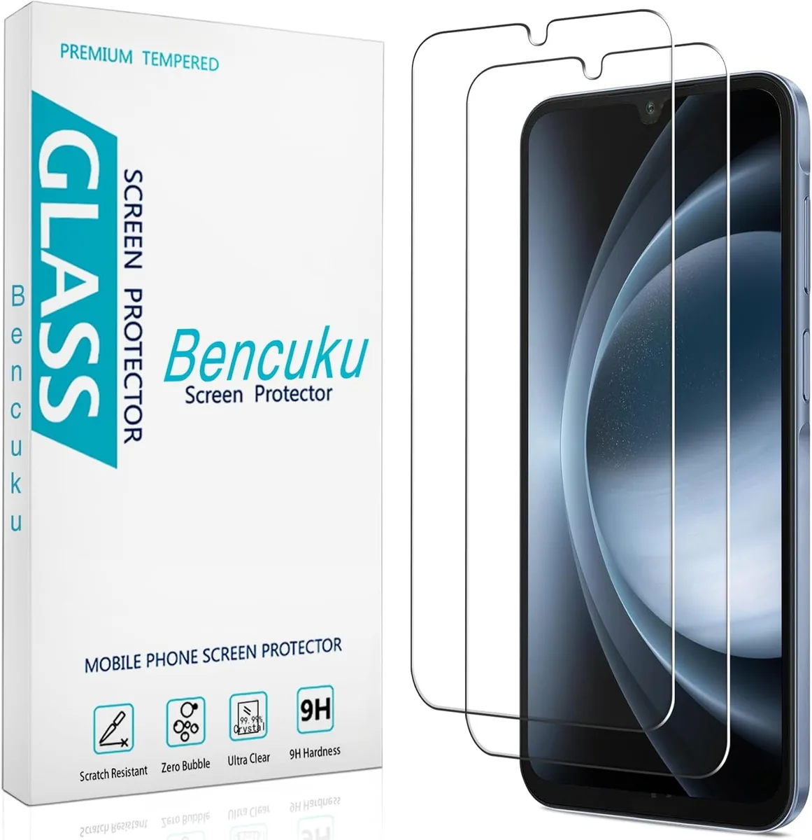 NuoTo NuoTo Tempered Glass Screen Protector 2 Pack for Galaxy A17 5G — product photo