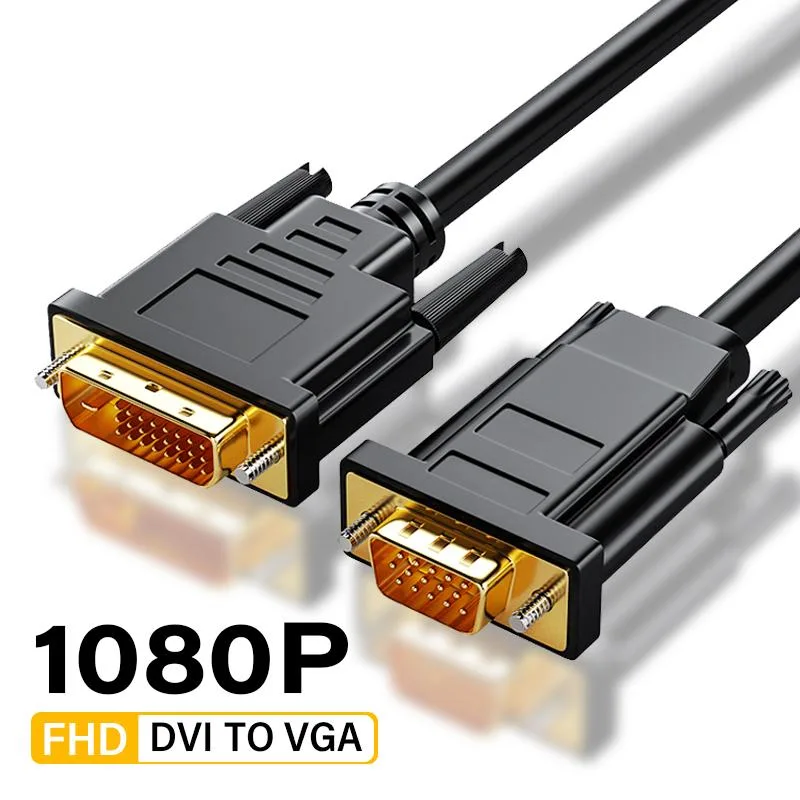 AUBEAMTO AUBEAMTO OZH4-DVI DVI-D 24+1 to VGA 6 ft male-male vga cable — product photo