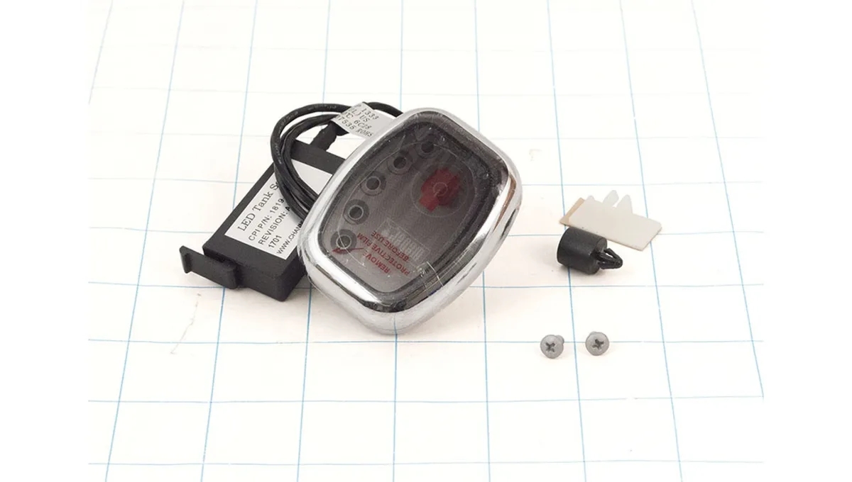 Small rectangular black electronic sensor module with LED indicator