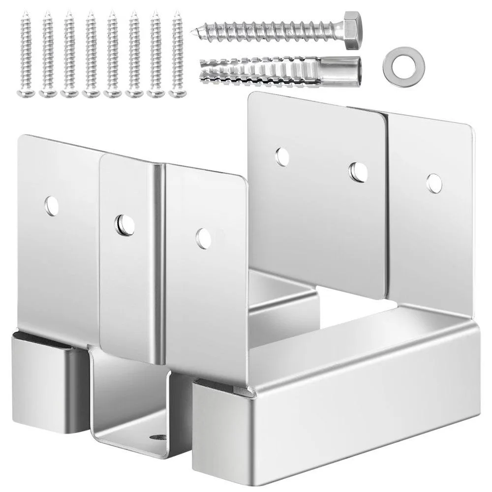 VEVOR VEVOR HNT-4in-10 Post Base Kit 10 pcs 3.53×3.56 in 1 in standoff — product photo