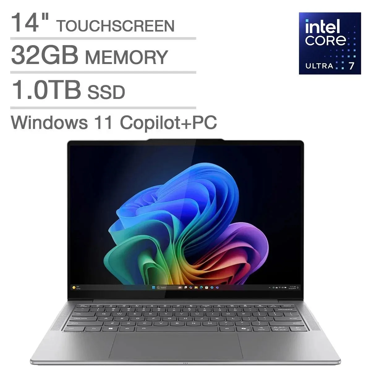 Lenovo Lenovo 83MC0005US laptop Ultra 7 258V 32GB 1TB 14 OLED touch — product photo