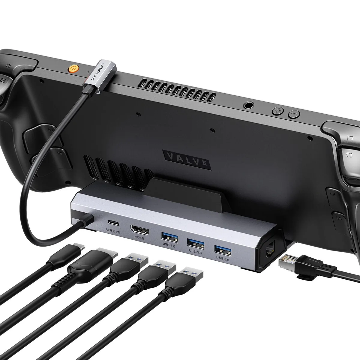 JSAUX HB0603 6-in-1 Docking Station Gray — product photo