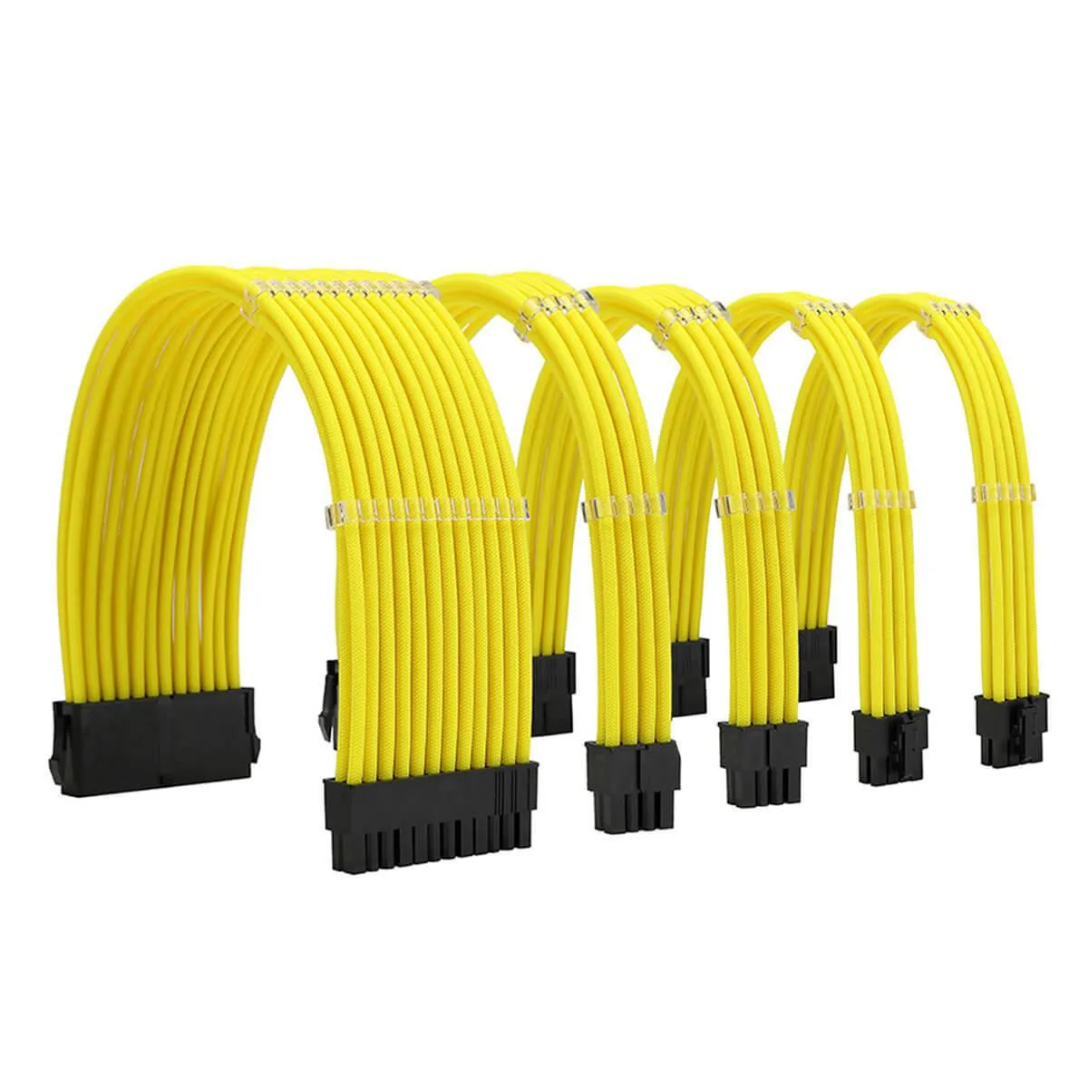 KOZYFOX KOZYFOX Internal Power Cable Kit Yellow 30cm 24P 2x8P CPU 2x8P GPU 18AWG — product photo