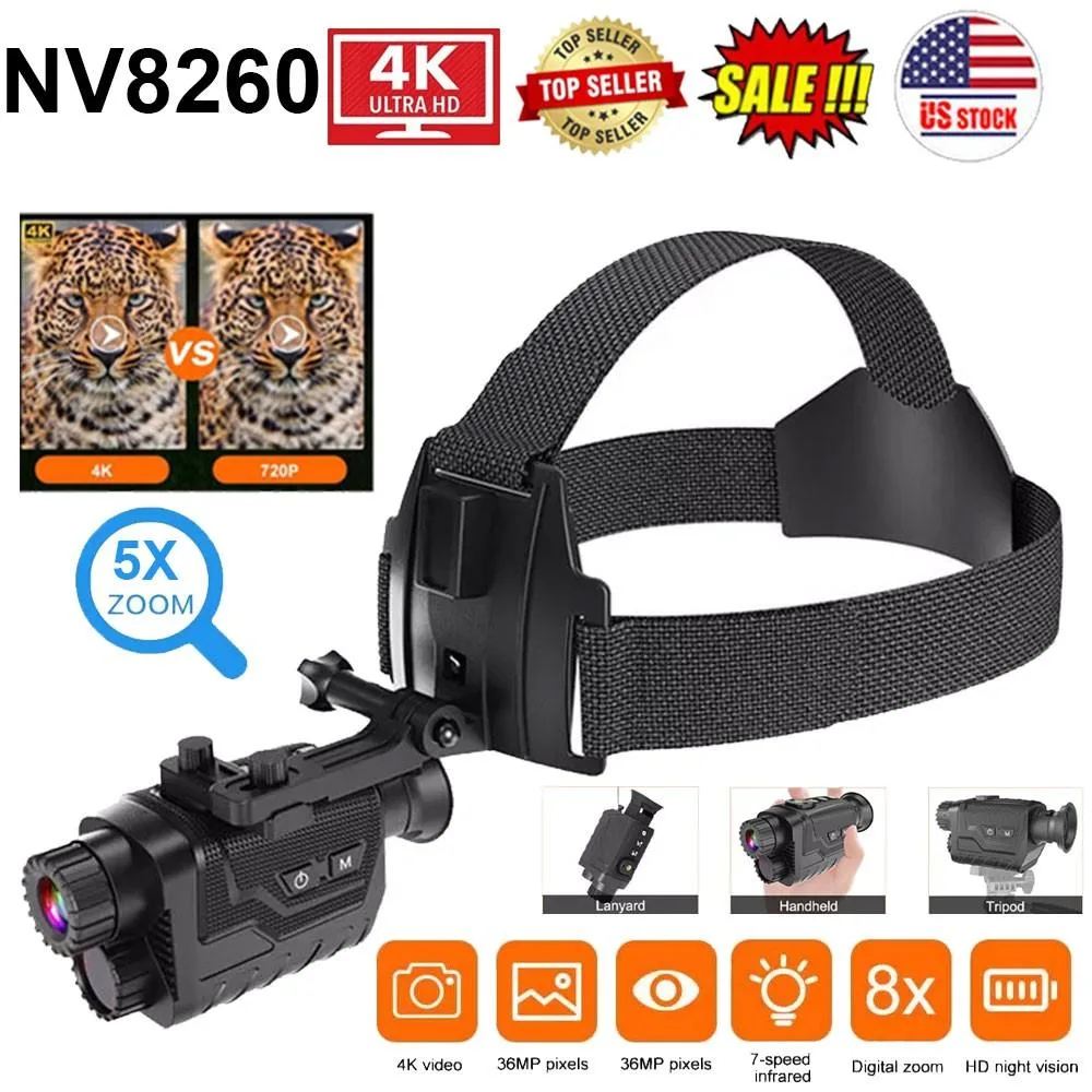 Audiovox - Generic Audiovox - Generic NV8260 36MP 400m 8X Head Mounted Night Vision Monocular — product photo