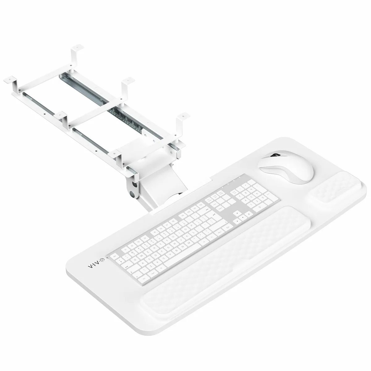 VIVO VIVO White Premium Under Desk 27" Keyboard Mouse Tray — product photo