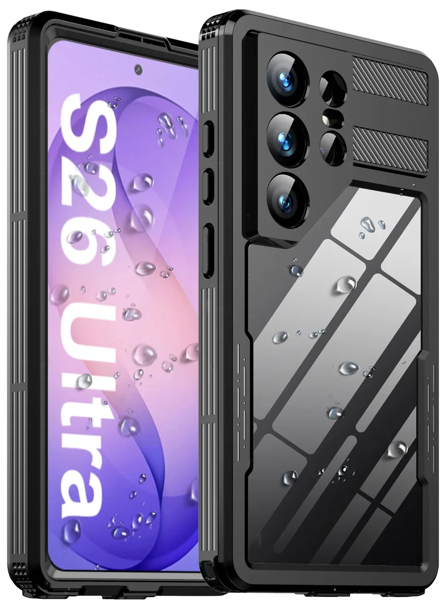  Ezanmull Samsung Galaxy S26 Ultra Waterproof Case Black — product photo
