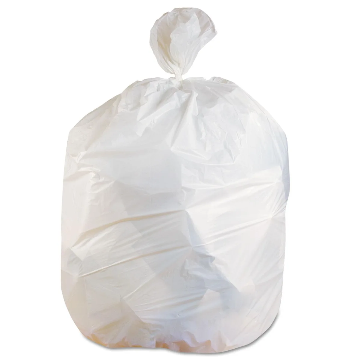 Victor Victor Linear Low-Density Can Liners 60 gal 0.75 mil 38" x 58" White 100/Carton — product photo