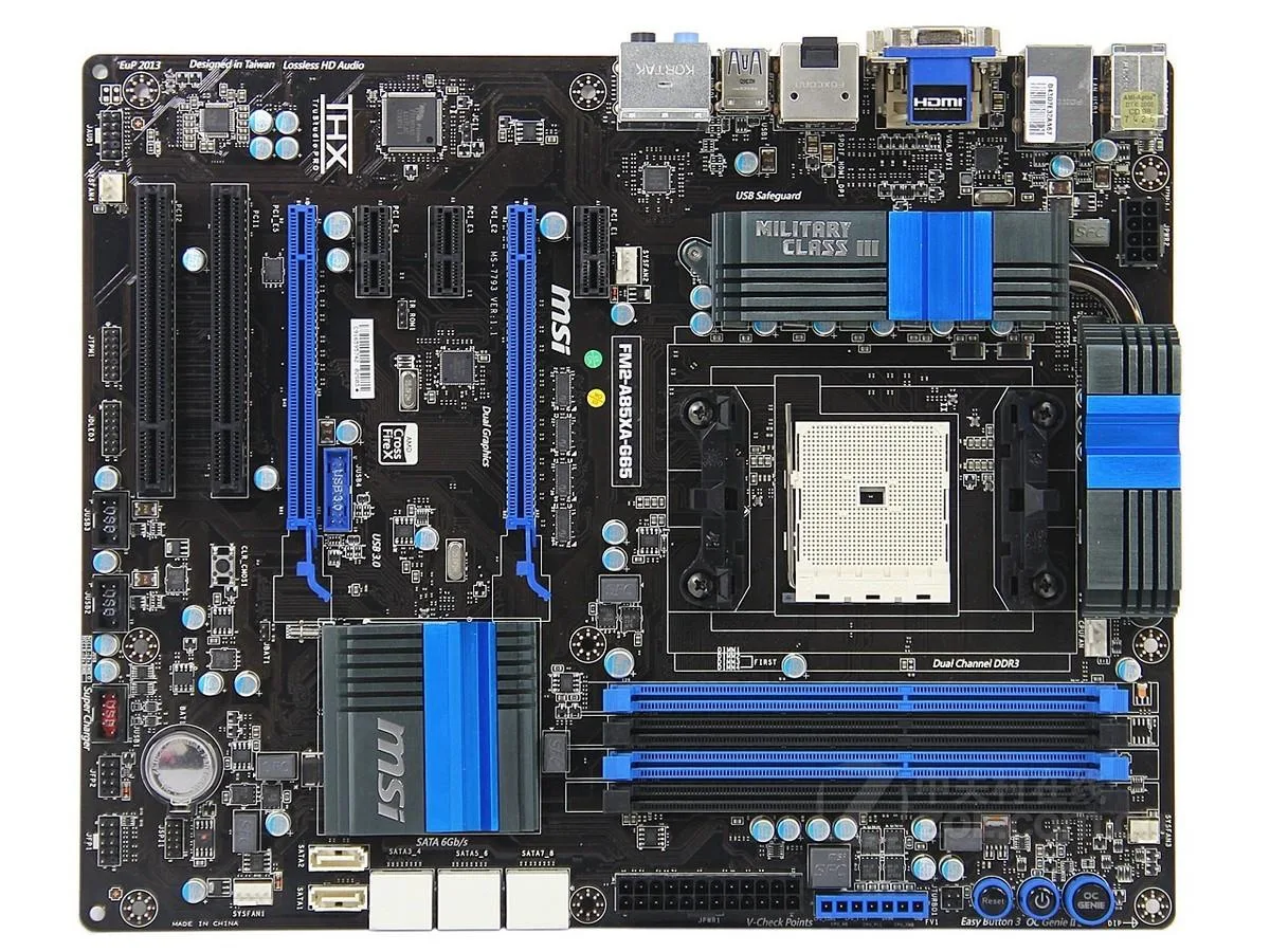 MSI MSI FM2-A85XA-G65 AMD A85X motherboard 64GB DDR3 Socket FM2 — product photo