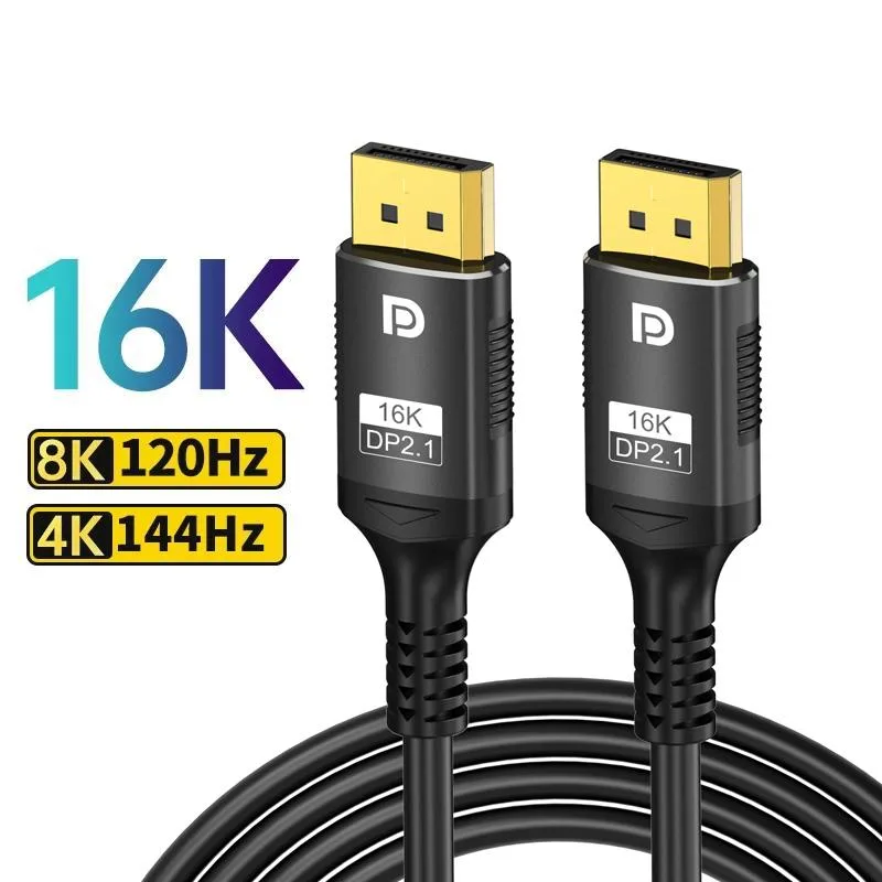 Jansicotek Jansicotek TJ-A285BK DisplayPort 2.1 Cable 10 ft 80Gbps — product photo